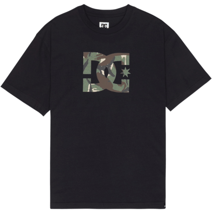 2026 DC Shoes Mens DC Star Filled T-Shirt EDYZT04503 - Black